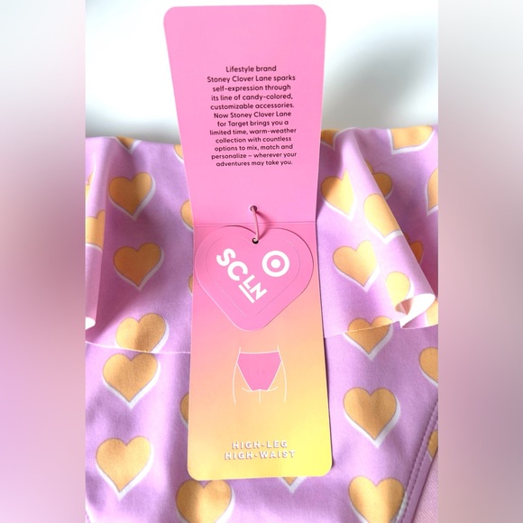 NWT STONEY CLOVER LN Bikini S (4-6) Lilac/Pink W/ padded bra, ruffles 💜🧡 - Picture 15 of 16